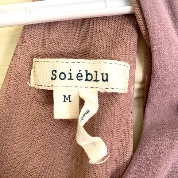 Prom/Wedding - Mauve Long Dress w/ Leg Slit - Size M - Soiéblu - Picture 7 of 7